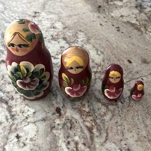 Matryoshka Nesting Dolls. Souvenir from Poland. Handmade and hand painted